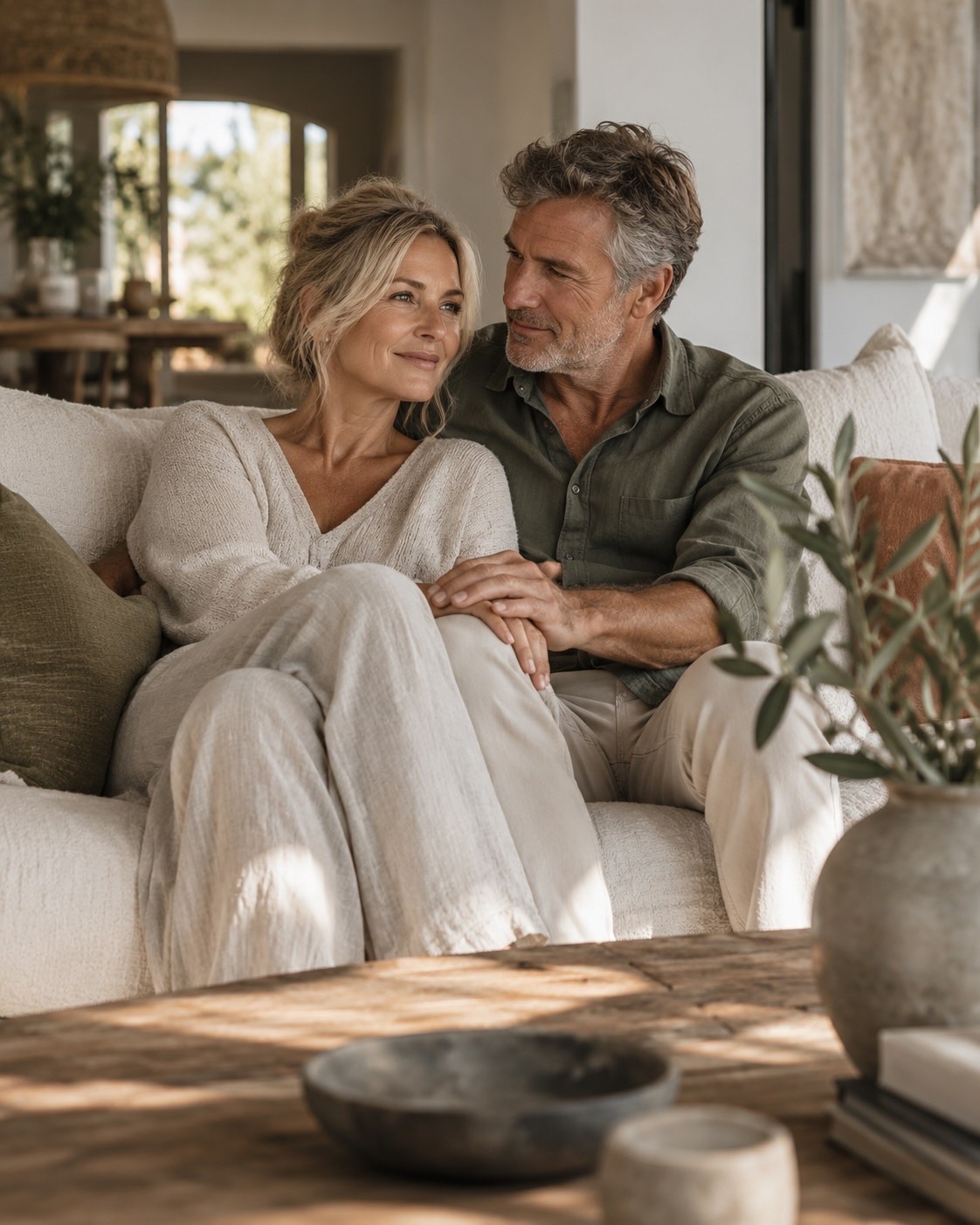 Stel dat samen rustig op de bank hun toekomst bespreekt